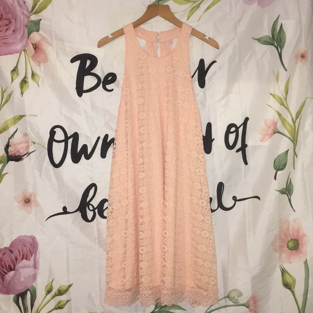 Salmón color Beach Dress